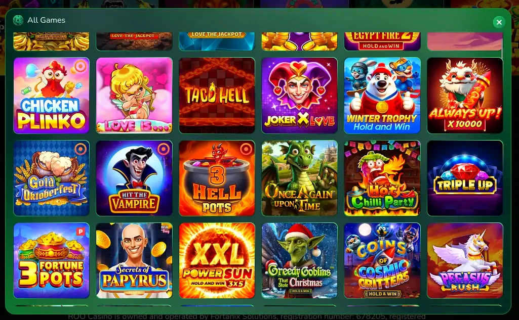 Hugo Casino mobilapp gränssnitt på smartphone